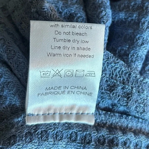 Women's Blue and Black Long Sleeve Top - Large - Picture 5 of 5